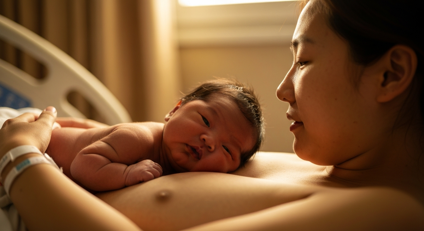 ชั่วโมงทองหลังคลอด: สัมผัสแรกที่สำคัญที่สุด